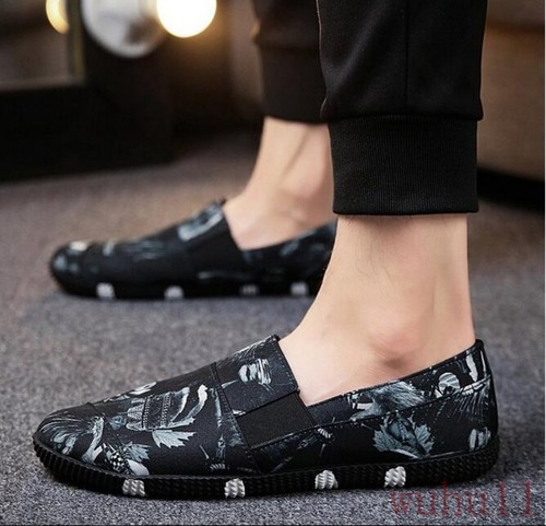 Men/'s Shoes Driving Loafers Slip On Print Floral Casual Moccasins Flats Fashion