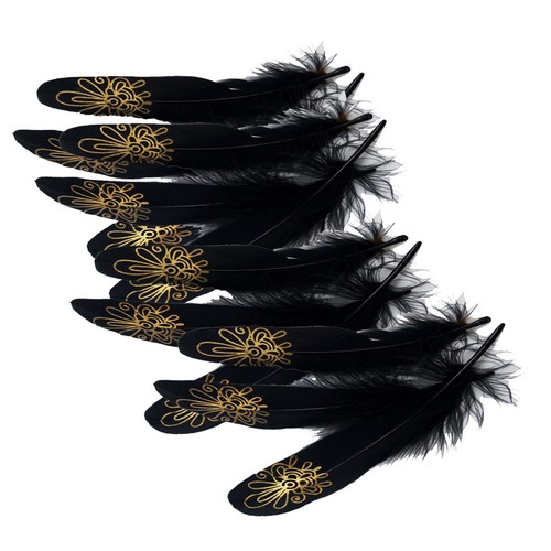 12x Gänsefedern DIY Fringe Ribbon Trimmen Nähen Kostüm Mode Handwerk
