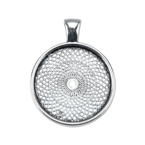 20//25//30mm Round Pendant Tray Blank Photo Frame Cameo Cabochon Base Setting 10
