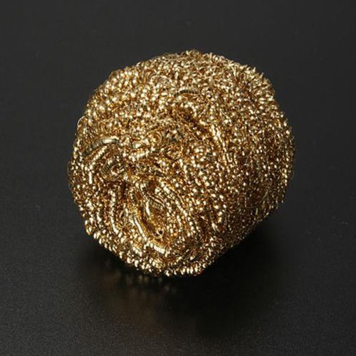 Soldering Solder Iron Tip Cleaner Brass Cleaning Wire Sponge Ball 5pcs//Lot