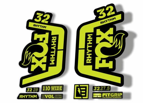 FOX 32 Rhythm 2019 Forks Suspension Factory Decal Sticker Adhesive Lime Green