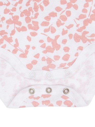 NAME IT 3er kurzarm Body Set rosa apricot Größe 50 bis 98