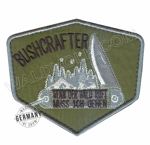 ❌ BUSHCRAFT PATCH 2 OUTDOOR Limitierte Auflage Klettverschluss ❌