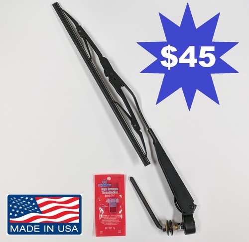 Hand operated windshield wiper for Polaris Ranger