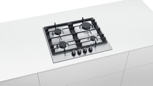 GAZ Herdset Bosch autosuffisantes installation Four 3d Air Chaud gaz plaque de cuisson en acier inoxydable