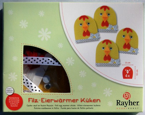 Bastelset für Eierwärmer aus Filz *Küken* Bastelpackung für Ostern