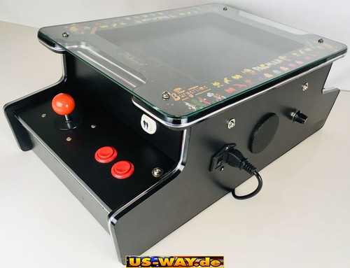 G-208 Classic Arcade Retro Cocktail Tisch Video Spielautomat 15/" LCD Bildschirm