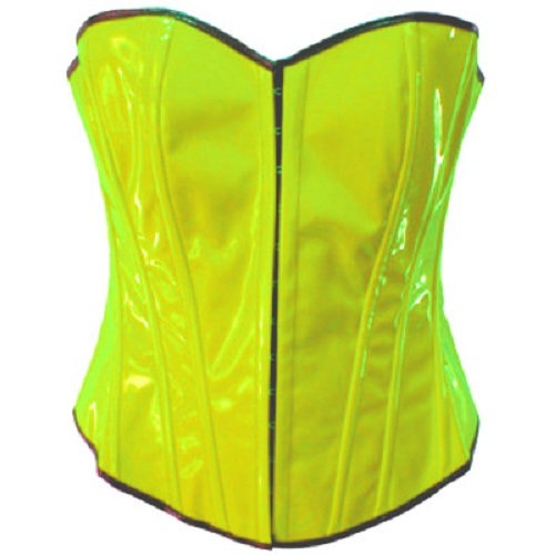 Corset Overbust Heart Stripe Basque Body Shaper Steel Busk Multi Prome Halloween