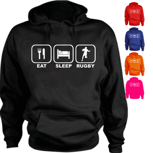 Eat Sleep Rugby New Birthday Gift Hoodie