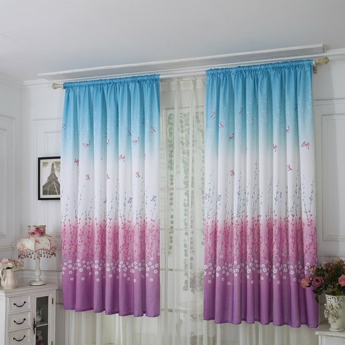 Butterfly Curtain Tulle Window Treatment Voile Drape Valance 1 Panel Fabric USA