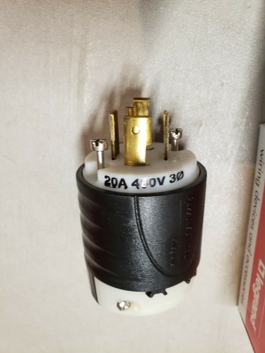 NEW Pass /& Seymour Legrand L1620-P 20A 3PH 480V 3P Turnlok Plug •WE SHIP FAST!