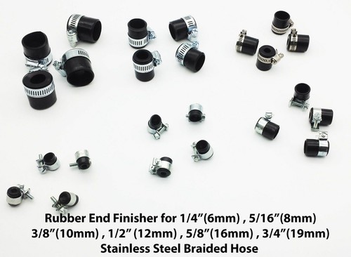 Tuyau Tressé Caoutchouc fin de finition en acier Clips toutes tailles de Tuyau OD 9MM-28MM