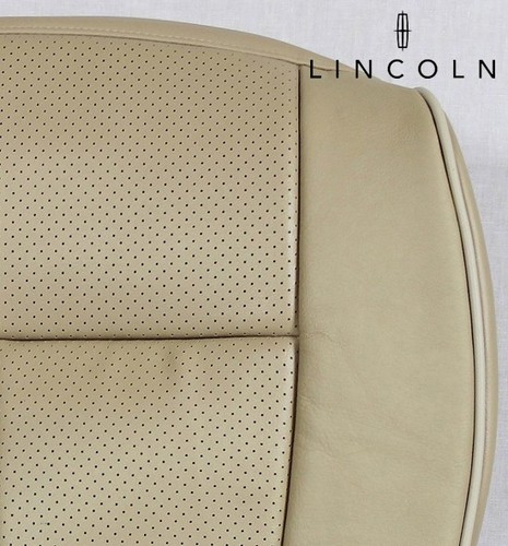 2007-2014 Lincoln Navigator-Driver Side Bottom PERFORATED Leather Seat Cover TAN