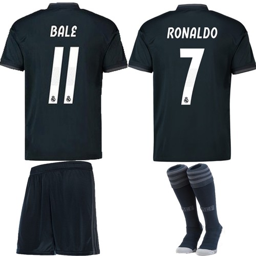 Socks Team Suit 2018-19 Football Kit Kids Boys Youth Soccer Short Sleeve Jersey