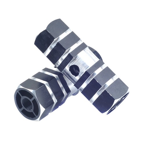 1Pair Aluminum Alloy Mountain Bike Bicycle Foot Pole Stand Foot Column Anti-Skid