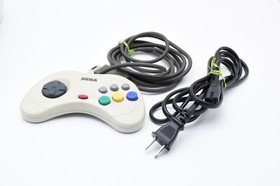 Sega Saturn Console White lot 4 games Set 1 controller Tested 100V Japan