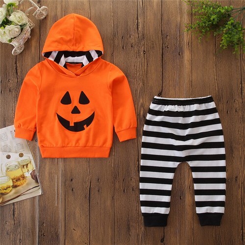 Kids Toddler Baby Boy Halloween Outfits Clothes Hoodies Tops Pants Costumes 2-7