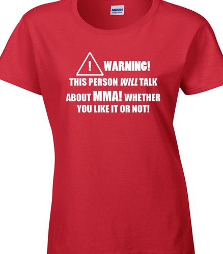 Mma Damen T-Shirt Lustig Hobby Statement Geschenk Boxen Fighting Kampfkunst
