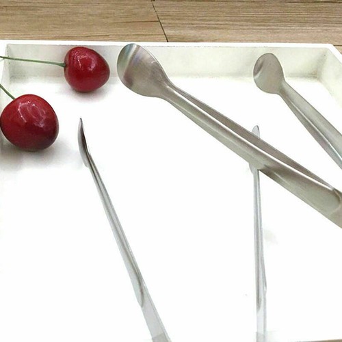 1pcs New Stainless Steel BBQ Buffet Salad Bread Cake Clip Z6X6 Tongs Food B5M6