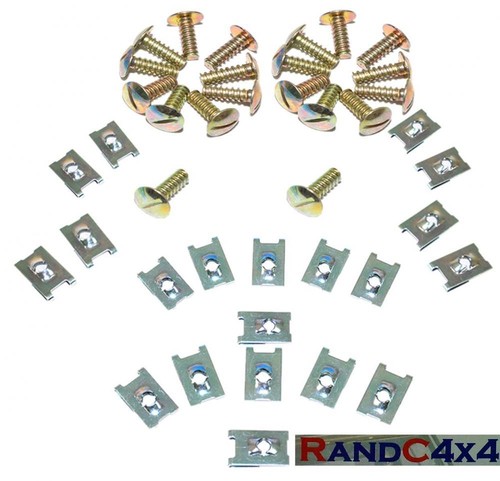 20x Land Rover Defender /& Serie Boden Wanne Schrauben /& Fang Turm Mutter