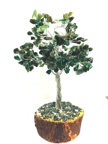 Grüne Aventurin Stein Baum Reiki Bonsai spirituelle Tisch Dekor Edelsteine