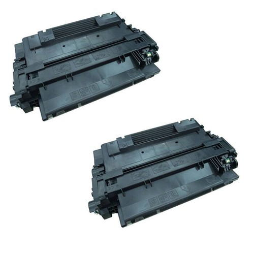 2 CE255A 55A Toner Cartridge for HP LaserJet P3015 P3015D P3015DN P3015N P3015X