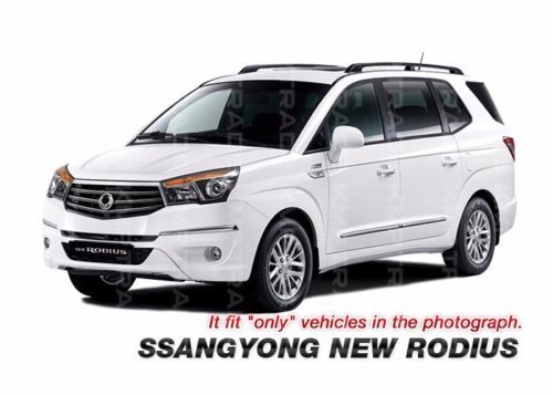 Glossy Black B Pillar Post UV Coating Cover 4Pcs For SSANGYONG 2013-2017 Rodius