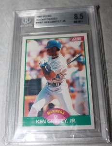 Ken-Griffey-Jr-1989-Score-Traded-RC-Card-100T-BGS-8-5-NM-MT-Mariners-Rookie