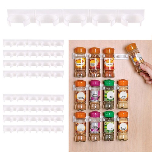 20 Spice Gripper Racks Strips Cabinet Door Clips Inside Kitchen Jars Holder
