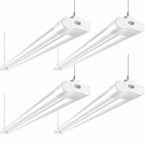 Linkable LED Light Shop Ceiling Fixture Replacement Garage Utility 4FT 36W 4 Pcs