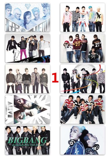 Bigbang K Pop pcs//set Card Paster IC Card Sticker Credit