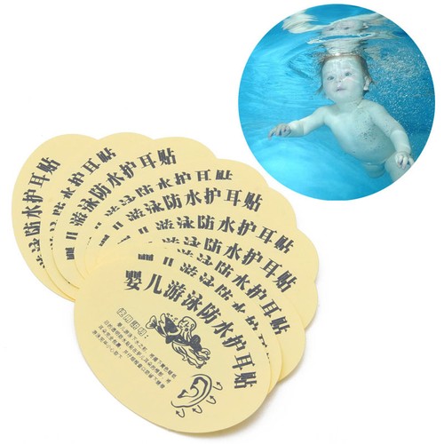 10x Baby Infant Newborn Bath Swimming Waterproof Ear Stickers Paste Kids Earplug