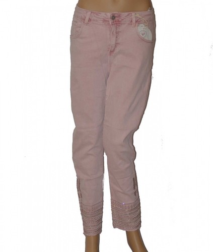 Monday Premium Jeans Hose mit Strass /& Pailletten am Knöchel