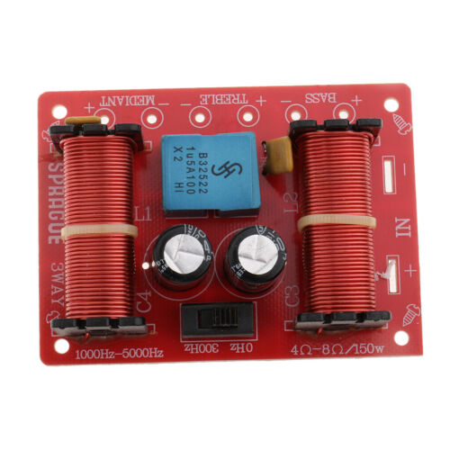 Premium 2 Stück 3 Wege Lautsprecher Frequenzweichen Audio Filter Frequenzteiler