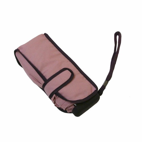 Details about / Mini Folding Pink Umbrella with Matching Bag Fastener /& Wrist Loop