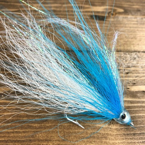Village Tackle Fishing Flies Taille 3//0 saltwater Fluke Bucktail Teasers 3pcs 141Q