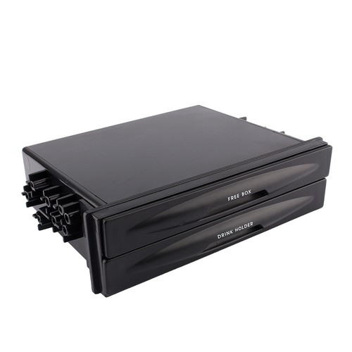 Universal Car Auto Double Din Radio Pocket Drink Cup Holder /& Storage Drawer Box