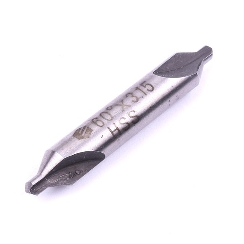 5pcs HSS 2 EDGES COMBINED CENTER DRILLS COUNTERSINKS BITS SET 1MM-5MM