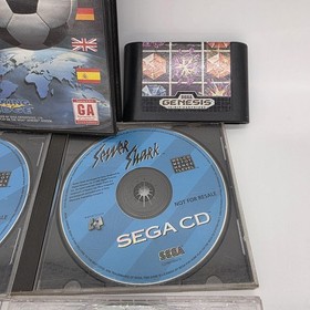 Vintage Sega Genesis Sega CD Games Lot Sewer Shark Prize Fighter UNTESTED
