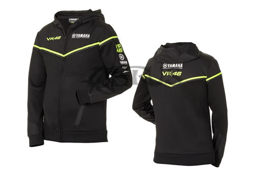 Genuine Yamaha 18 Valentino Rossi VR46 línea negra para hombre con capucha