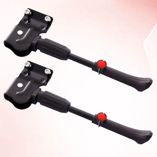 2pcs Bike Kickstand Durable Black Support Parking Rack Foot Brace for Bike