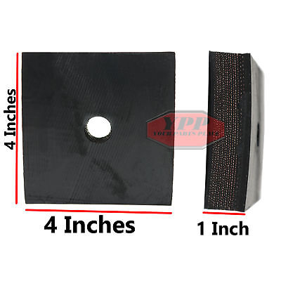 4 Anti Vibration Pads Air Compressor 4x4x1 Isolation 4/" Heavy Duty Rubber USA
