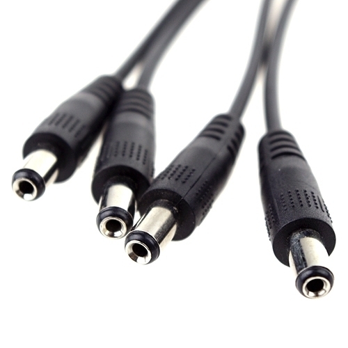 CCTV Security Camera 5.5//2.1mm 1 to 4 Port Power Splitter Cable Pigtails 12V DC