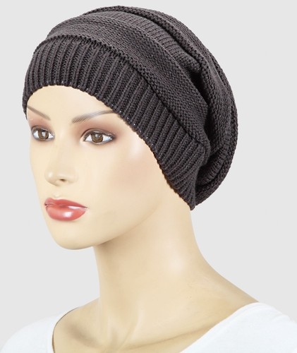 Slouch Beanie Strickmütze Mütze Schlapphut Hut Kappe Winter warm Muster