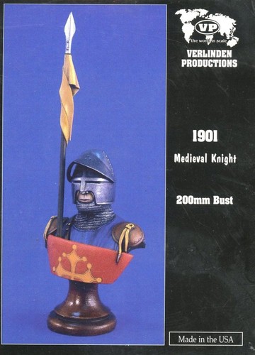 Verlinden 200mm Medieval Knight Resin Bust Kit #1901