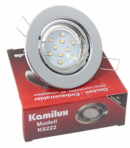 K9222 230V 5W=50W Led GU10 Einbauleuchte Deckenstrahler Deckenspot