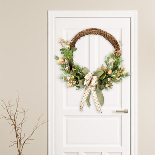 Large Artificial Greenery Wreath Floral Garland for Front Door Window Decor