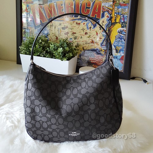 COACH SIGNATURE JACQUARD ZIP SHOULDER BAG