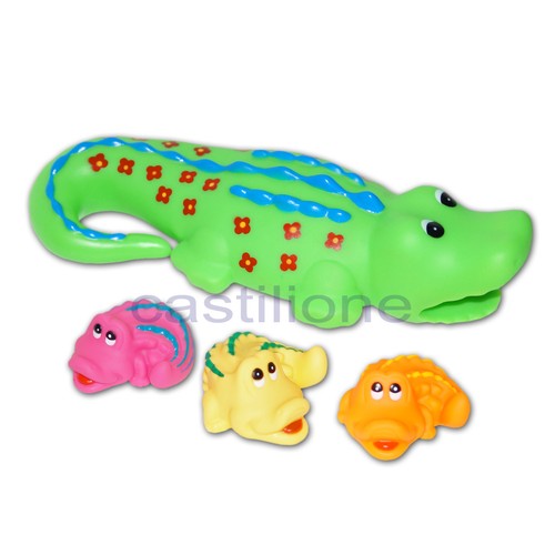 Krokodil Familie Badespielzeug Badewanne Pool Baby Spielzeug Geschenk Kind