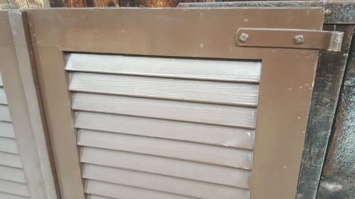 Holz 1 Paar Fensterladen Höhe 125 cm gebraucht Breite 60 cm